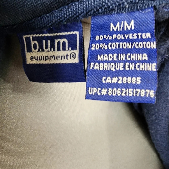 Vintage Wildcats Bum Equipment Zip Front Track Jacket Navy Medium - Picture 2 of 9